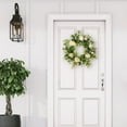 thumbnail image 3 of Puleo International 24" Artificial Camellia,Peony Floral Spring Wreath With Green Leaves, 3 of 5