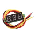 thumbnail image 2 of Mini voltímetro digital de CC, medidor de voltaje con pantalla LED de tres cables de 4 V a 30 V. Amarillo, 2 of 9