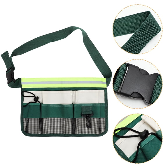 HEALEEP Gardening Tools Holder Utility Belt 1Set Garden Tool Pouch Women Men Oxford Cloth 9.1x13.2in