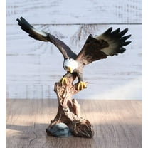Ebros Gift Exclusive 7” Tall American Bald Eagle Resin Decorative Figurine