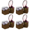 thumbnail image 2 of 10.5 in Woven Storage Cube Basket Bin with Iron Wire Frame (Set of 4), 2 of 6