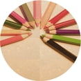 thumbnail image 1 of Ahgly Company Machine Washable Indoor Round Transitional Orange Area Rugs, 8' Round, 1 of 7