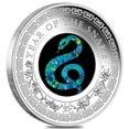 thumbnail image 2 of 2025 1 oz Proof Silver Lunar Snake Opal Coin Australian Perth Mint, 2 of 5