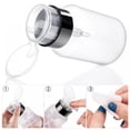 thumbnail image 4 of 250ml (8.8 oz) Press Bottle Push Down Empty Pump Dispenser for Nail Polish & Makeup Remover Liquid Bottle, Leak-proof Plastic Press Pumping Empty Bottle for Personal, Laboratory,Salon,Nail Care use, 4 of 10