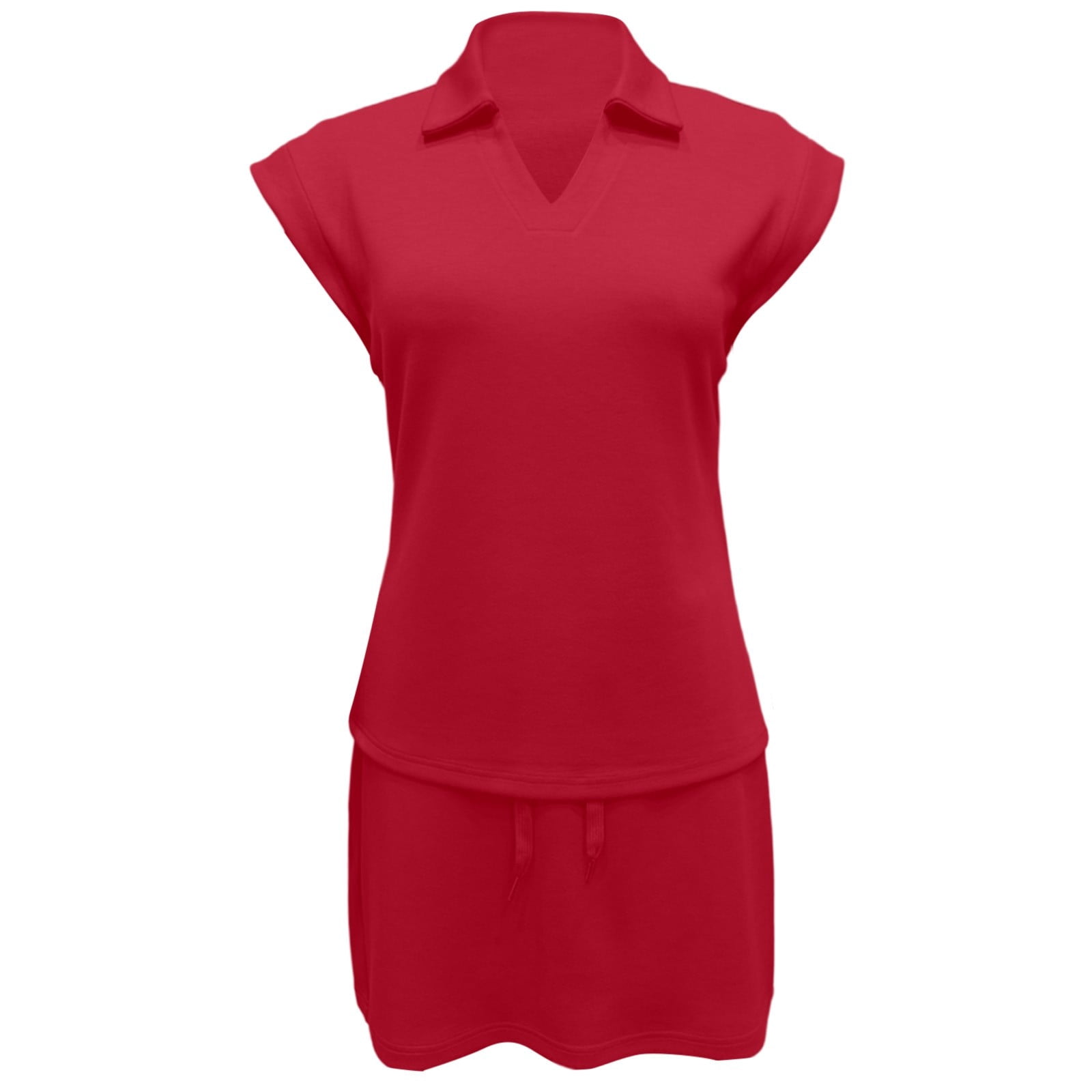 Tennis Dress Golf Dresses for Women with Shorts Summer V Neck Lapel Cap Sleeve Workout Dress Athletic Dresses