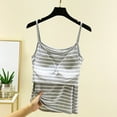 thumbnail image 4 of Yubnlvae Adjustable Shelf Bra Tank Tops - Women's Yoga & Workout Camisoles (Seamless Layering, Padded Support) Grey L, 4 of 6