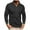 A Dark Gray, variant on Mens Long Sleeve Shirts Casual Tops Lightweight Pullover Shirt Button Cotton T Shirt