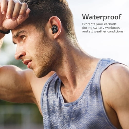 Wireless Earphones TWS Headphones True Stereo Earbuds w Mic Charging Case N1K for OnePlus 7T Pro 5G McLaren 7 Pro 8T Plus 8 5G UW Orbic Magic 5G