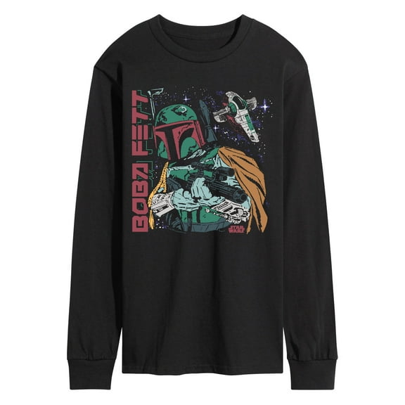 Star Wars - Boba Fett Illustration - Men's Long Sleeve Tee