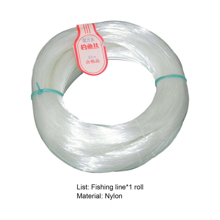 4Rolls Clear Fishing Line for Crafts Nylon Invisible String for