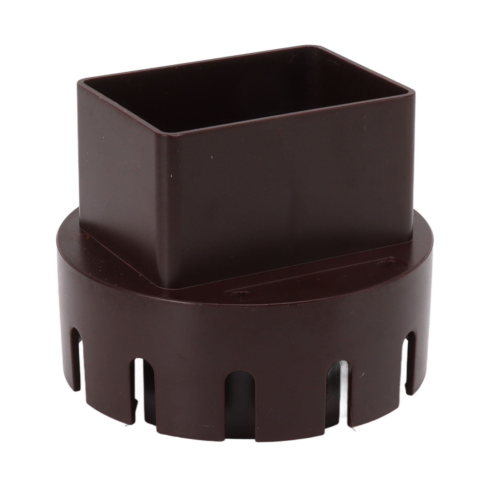 Downspout Adapter – Universal Plastic Connector For Rainwater Sink To Drain Pipe, 2x3 Inch White, Includes Screws For Easy Installation