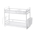 thumbnail image 2 of Tnarru Dish Drying Rack Draining Basket, 2 Tier Sturdy Large Organizer Shelf Kitchen Storage Rack for Home Plates Restaurant Dishes,, 2 of 8