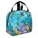 thumbnail image 2 of Easygdp Corals and Tropical Fish Bolsa Térmica Premium - Tela Oxford Impermeable, Gran Capacidad, Bolsillo Frontal, Unisex para Trabajo, Escuela, Actividades al Aire Libre y Picnics, 2 of 8