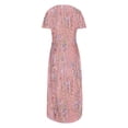 thumbnail image 3 of Vestidos de Verano de Mujer Casual Cuello Redondo Bolsillos de Manga Corta Impresión Vestido Largo, Vestido Ligero de Poliéster para Diario, Fiesta Y Primavera, 3 of 6