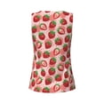 thumbnail image 5 of Picia Cute Strawberry Pattern Women's Workout Tank Top,Breathable Activewear,Slim Fit Athletic Top,Versatile Workout Moisture-wicking top-Large, 5 of 9