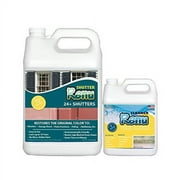 shutter renu 24+ shutter kit-instantly bring back the color and shine to 350 sq ft of faded shutters, faded garage doors, faded front doors, faded patio furniture and more. shutter