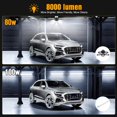 thumbnail image 3 of Garage Light Deformable Foldable Garage Ceiling Lamp for Indoor Outdoor 80W/100W, 3 of 9