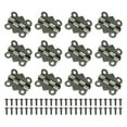 thumbnail image 1 of Uxcell 12-Pack Bisagras de Puerta, 4/5in (20mm) Hierro Electrochapado Interior Bisagras Mini Plegables 180° con Tornillo [Tono Cobre], 1 of 1