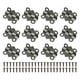 thumbnail image 1 of Uxcell 12-Pack Bisagras de Puerta, 4/5in (20mm) Hierro Electrochapado Interior Bisagras Mini Plegables 180° con Tornillo [Tono Cobre], 1 of 1