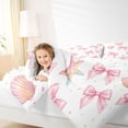 thumbnail image 3 of Erosebridal Teens Princess Ribbon Bowtie Twin Bedding Sets 7-Piece,Girls Sea Pink Starfish Seashell Bedding Comforter Set,Microfiber Bedroom Decor, 3 of 6