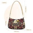 thumbnail image 3 of FORMRS Womens Shoulder Bag with Chain Strap Clutch Purse Cute Tote Handbag, Red Abstract Eagle, 3 of 7