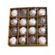 thumbnail image 2 of 16 adornos navideños de bolas con dijes colgantes de 6 cm para decoración navideña. Plata, 2 of 9