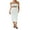 White, variant on Michellecmm Women Tube Dress, Strapless Backless Hollowed Striped Patchwork Long Dress Clubwear