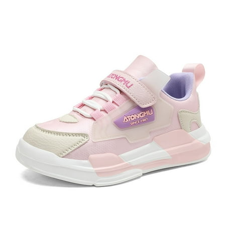 

Boys Color Block Sneakers Trendy Lightweight Comfy Hook And Loop Fastener Shoes Outdoor Non Slip Walking Shoes For Toddler Children Girls Kids Sneakers Spring And Summer