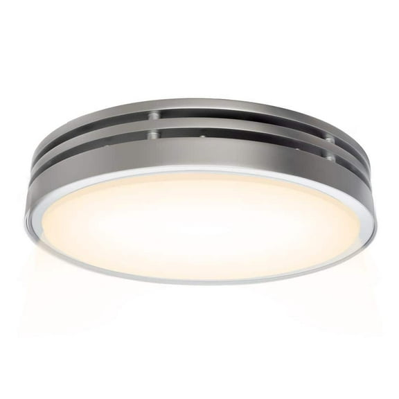 110 CFM, 2-Sones Bathroom Fan with Light, 15-Watt Dimmable 3CCT LED Light with 5-Watt 2-Color Night Light, Round, Silver