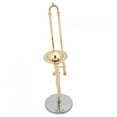 thumbnail image 4 of Miniature Trombone Replica, Instrument Model, Collectible With Stand And Case For Home Craft Decoration Friends Music Lover Desktop Ornament, 4 of 8