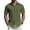Army Green, variant on COOFANDY Mens Shirts Casual Button Down Short Sleeve Shirt No Tuck Shirts Vacation Wedding Shirt