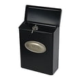 thumbnail image 2 of Gibraltar Mailboxes Designer Locking Medium Capacity Galvanized Steel Black, Wall-Mount Mailbox, DVK00000, 2 of 5