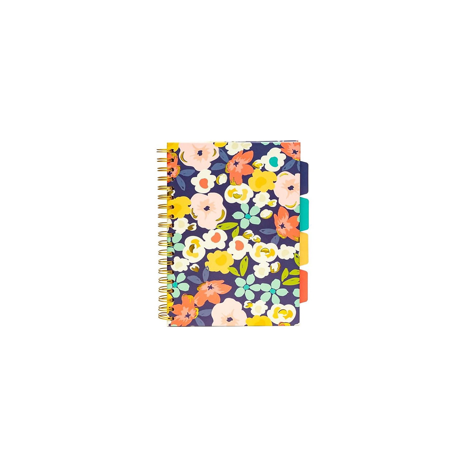 Pukka Pads B5 5-Subject Divider Notebooks, 200 Pages, Floral Love, Pack of 3