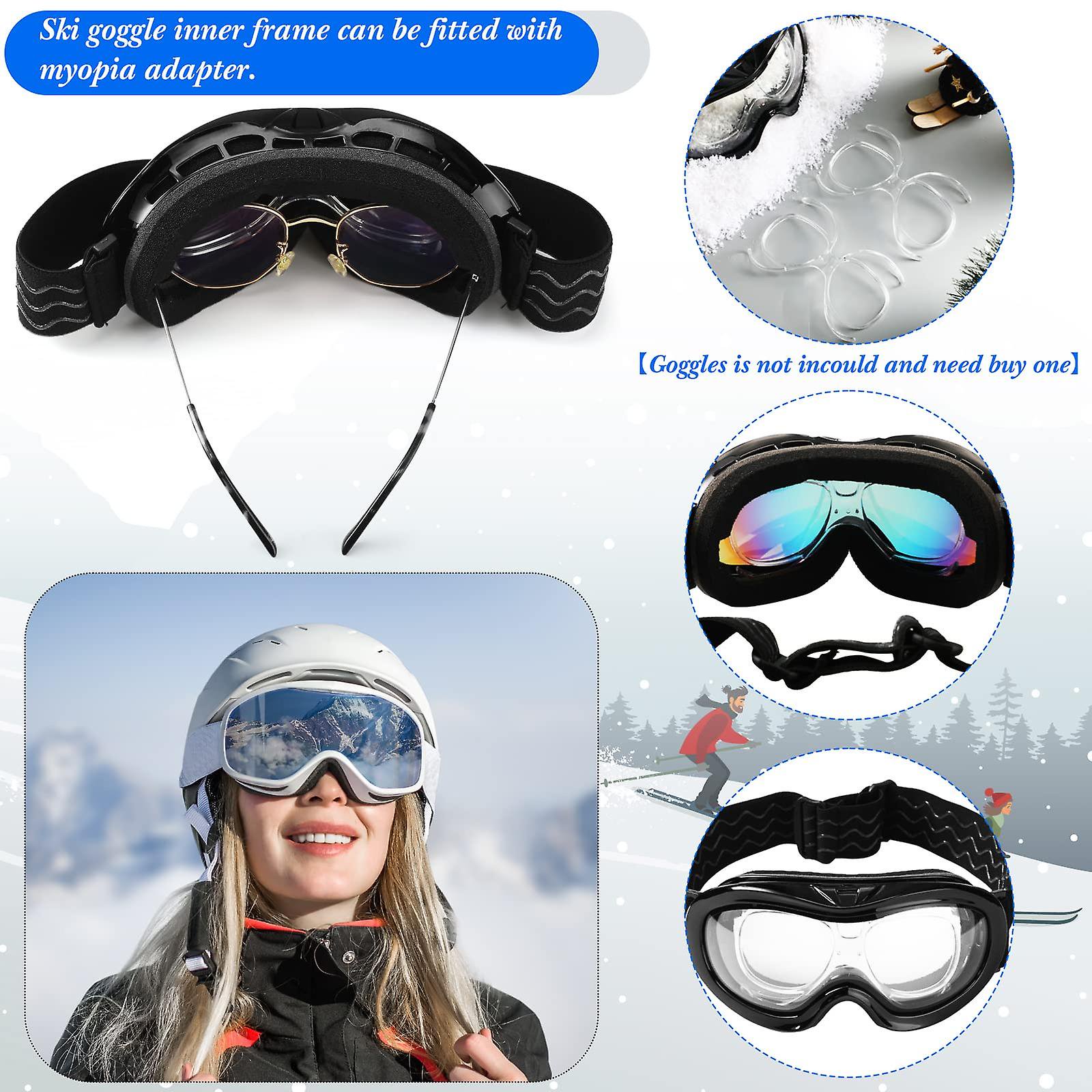 EnzoDate Adaptateur Optique RX Insert Pour Lunettes De Ski Et Moto – Universel, Souple TR90, Compatible Avec De Nombreux Modèles