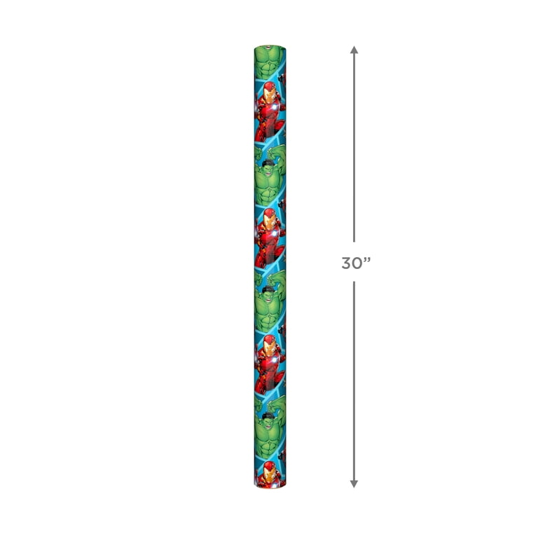 Hallmark Wrapping Paper, 22.5 Sq. ft. (Avengers in Action