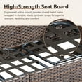 thumbnail image 5 of OPOHORO Outdoor 6 Pieces Conversation Set, Brown Wicker Sofa, with Swivel Chairs, Lounge Chairs and Side Table, Patio Furniture Set with 5" Thick Cushion Ideal for Porch and Deck, Gray, 5 of 13