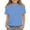 BA01-Light Blue, variant on Lumtrix Girls Casual Shirts Short Sleeve Summer Crew Neck Plain Tees Tops Clothes for Kids 2-14 Years Dark Gray 130