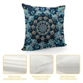 thumbnail image 4 of ONETECH  Boho Mandala Peacock Pillow Cases Floral Paisley Pattern Printed Pillowcases Indian Hippie Themed Square Bedclothes, 4 of 5