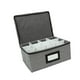 thumbnail image 1 of Caja organizadora de vino, capacidad para 12 copas, con para etiquetas y separadores. Organizador de vasos para bar o armario., 1 of 9