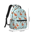 thumbnail image 2 of Salouo Rabbit Is Eating Carrots Print Laptop Backpack 16.5'' Daypack Carry On Backpack for Men Women Outdoor Bag Laptop Sleeve and Dual for Weekender/Business/Hiking-One Size, 2 of 6
