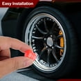 thumbnail image 3 of Uxcell Tire Valve Stem Caps, Car Wheel Valve Cap Universal Air Valve Cover Vehicle Exterior Accessories Red, 3 of 6