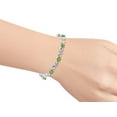 thumbnail image 4 of RYLOS Bracelets for Women 925 Sterling Silver Infinity Tennis Bracelet Gemstone & Diamonds Adjustable to Fit 7"-8" Wrist, 9 Gorgeous 6X4MM Peridot Birthstone Jewelry for Women Friendship Bracelets, 4 of 7