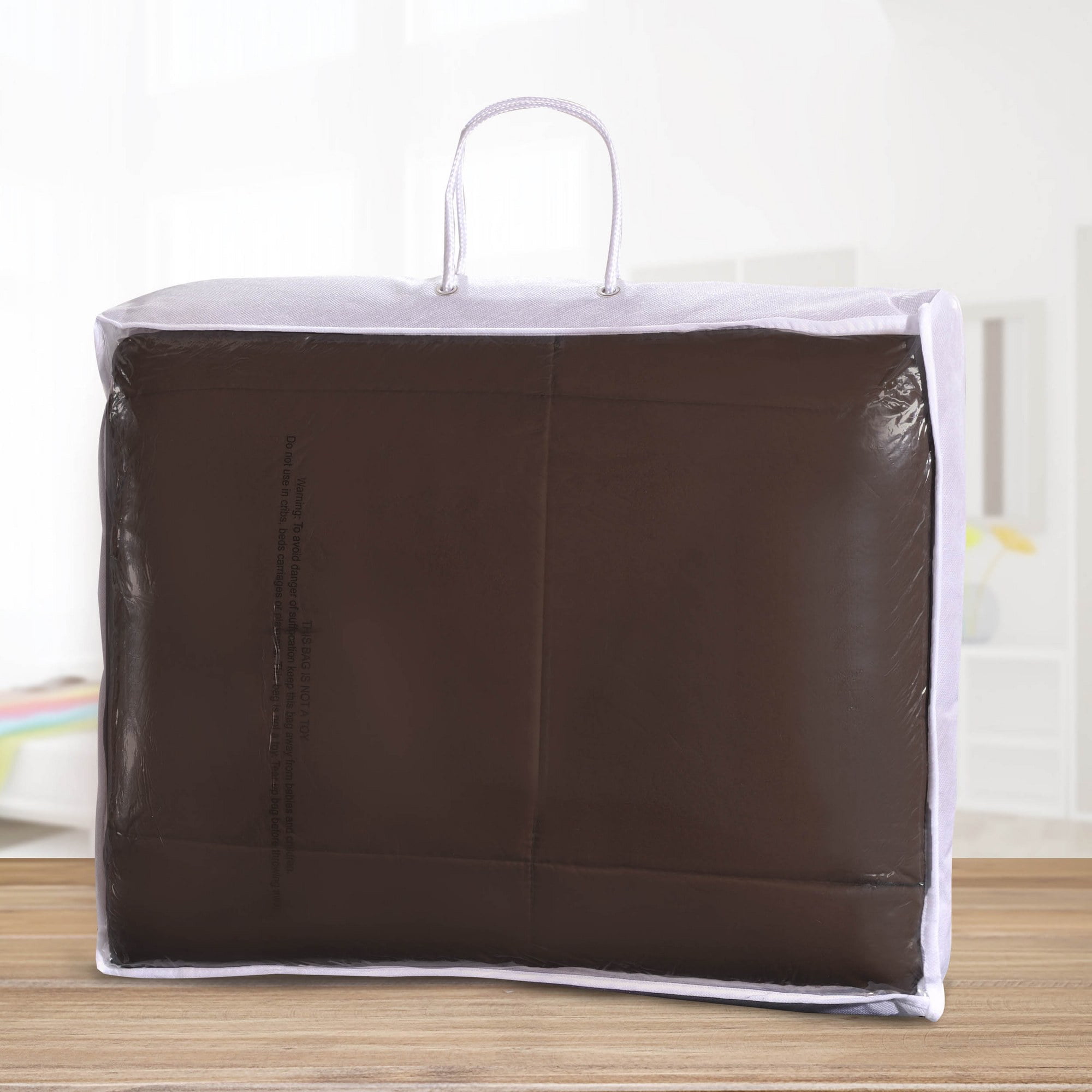 Superior Classic Reversible Comforter, King, Chocolate