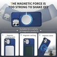 thumbnail image 6 of Aluminium Alloy Phone Case for Apple iPhone 16, Compatible with Magsafe Camera Lens Bracket Corner Protective Translucent Minimalist Back Cover without Side Frame for Women Men, Royalblue, 6 of 7