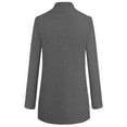 thumbnail image 4 of Women's Long Cardigans Sweater Coat Warm Trench Coatigan Blazer Jacket Coat (Dark Gray L), 4 of 6