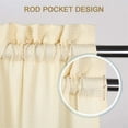 thumbnail image 2 of 2 Pcs Tier Curtain, Rod Pocket Waterproof Waffle Weave Textured Small Curtain, 2 of 7