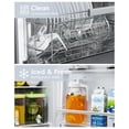 thumbnail image 2 of VA1KENE Glass Pitcher 64 oz Mason Jar Pitcher with Lid and Spout Leakproof for Drinks Juice Coffee Milk Tea White, 2 of 7