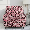 thumbnail image 2 of Xixirimido Pink Cheetah Leopard Pattern Recliner Slipcovers 4 Pieces Stretch Lazyboy Recliner Chair Cover Non Slip Recliner Couch Covers with Storage Pockets Furniture Protector, 2 of 8