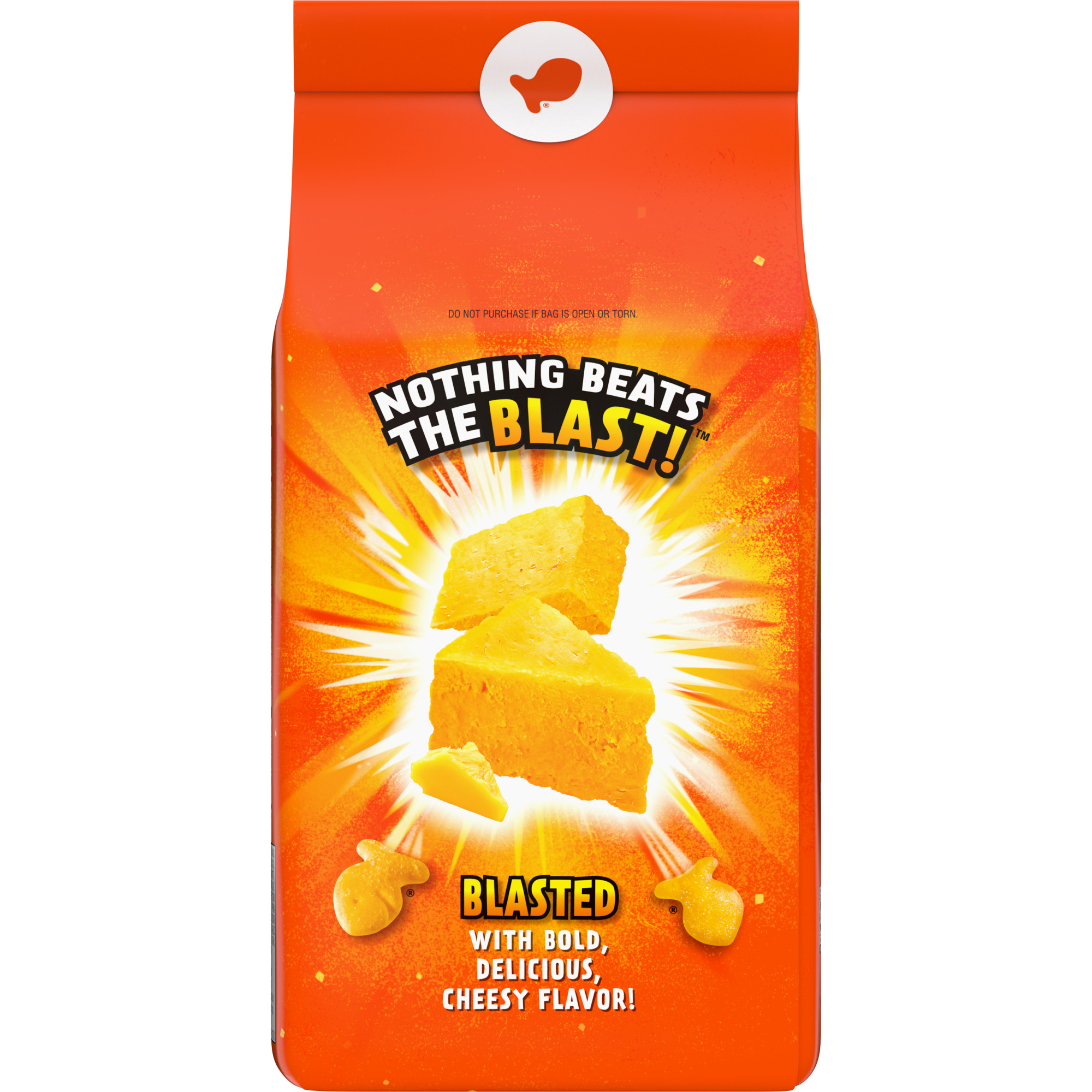 Goldfish Crackers, Flavor Blasted Xtra Cheddar Crackers, Family Size ...