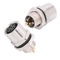 thumbnail image 4 of Conector De 6 Pines, Conector Hembra Tablero Frontal De 6 Pines Para La Industria Para Latón Amonsee M8 Connector, 4 of 8
